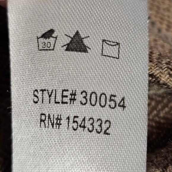 KyeMi Hippie Boho V-Neck Hoodie - Brown Striped Pullover, Women's Size M - Picture 6 of 6